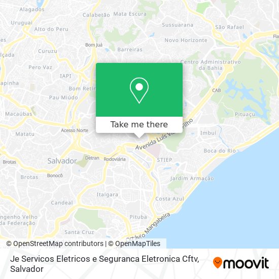 Je Servicos Eletricos e Seguranca Eletronica Cftv map