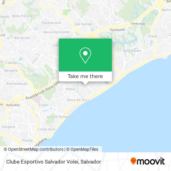 Clube Esportivo Salvador Volei map