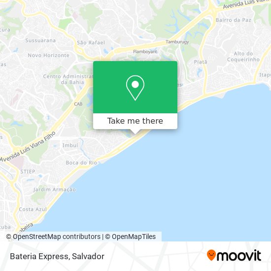 Bateria Express map