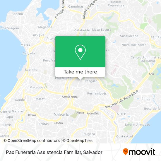 Pax Funeraria Assistencia Familiar map