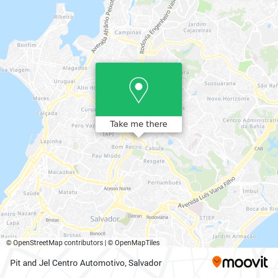 Mapa Pit and Jel Centro Automotivo