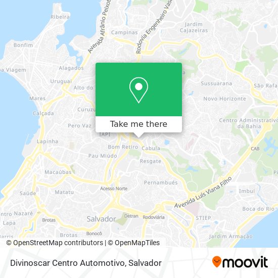 Mapa Divinoscar Centro Automotivo