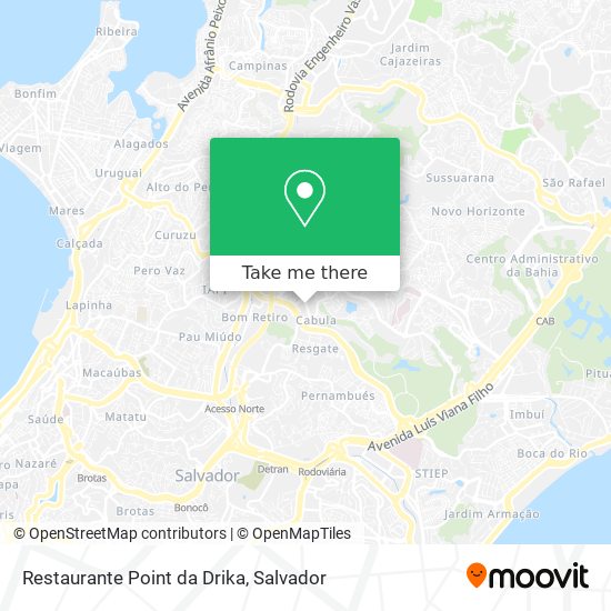 Mapa Restaurante Point da Drika