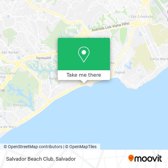 Mapa Salvador Beach Club