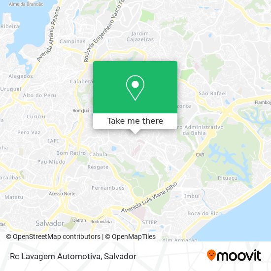 Rc Lavagem Automotiva map