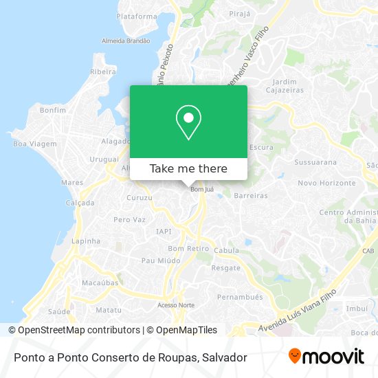 Ponto a Ponto Conserto de Roupas map