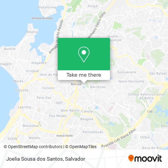 Mapa Joelia Sousa dos Santos