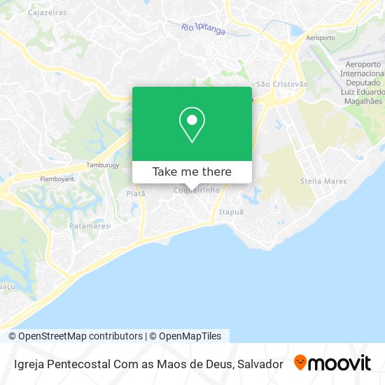 Mapa Igreja Pentecostal Com as Maos de Deus