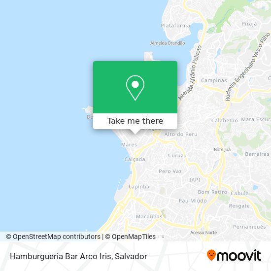 Hamburgueria Bar Arco Iris map