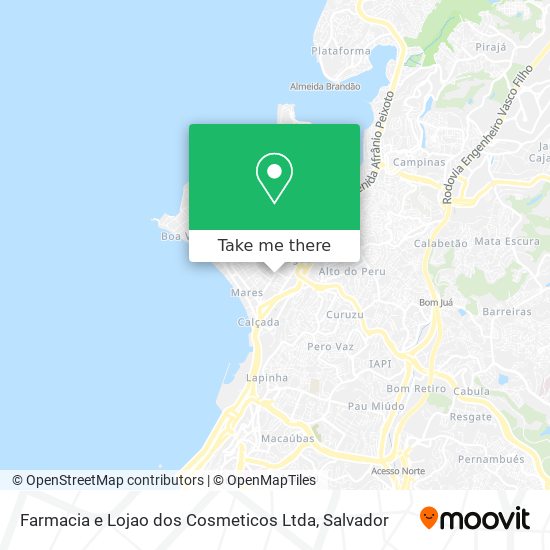 Farmacia e Lojao dos Cosmeticos Ltda map