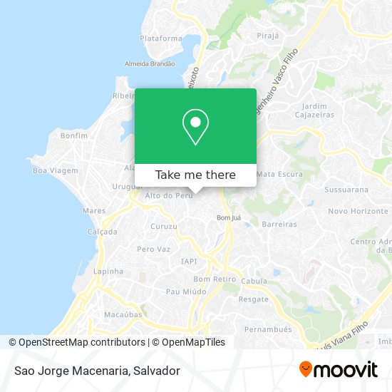 Sao Jorge Macenaria map