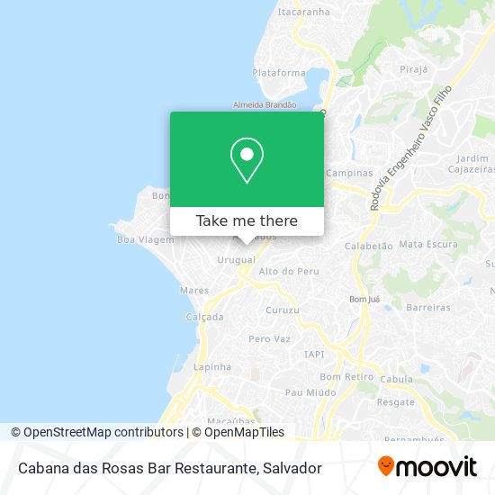 Cabana das Rosas Bar Restaurante map