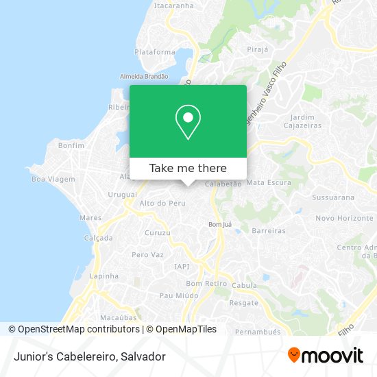 Mapa Junior's Cabelereiro