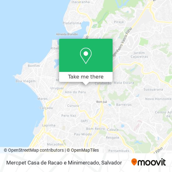 Mapa Mercpet Casa de Racao e Minimercado