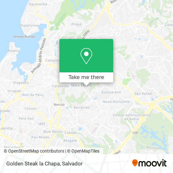 Golden Steak la Chapa map