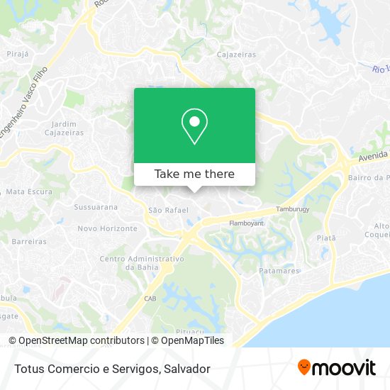 Totus Comercio e Servigos map