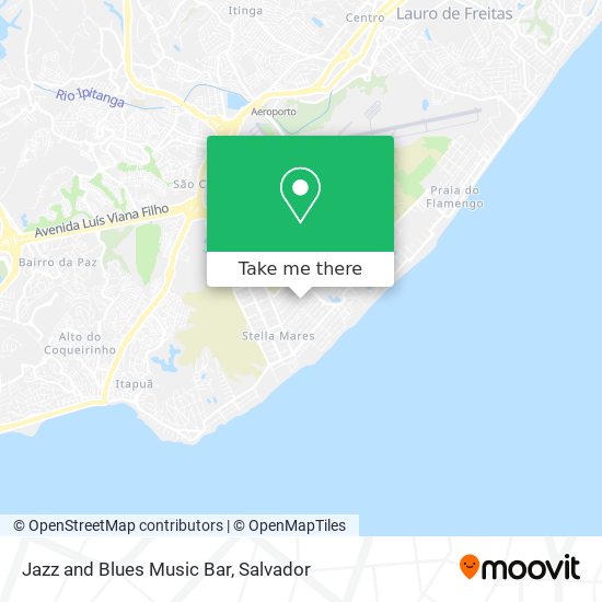 Jazz and Blues Music Bar map