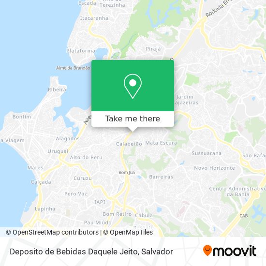 Deposito de Bebidas Daquele Jeito map