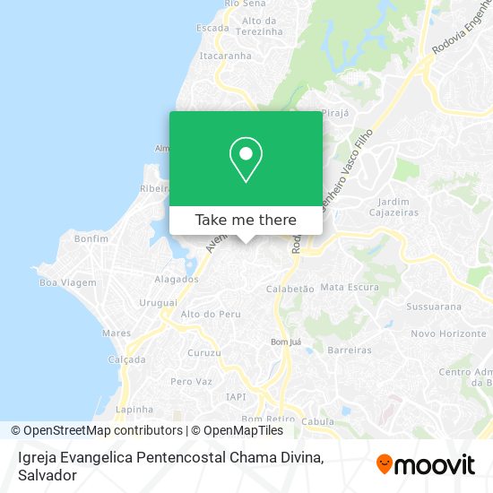 Igreja Evangelica Pentencostal Chama Divina map