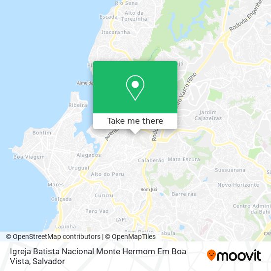 Igreja Batista Nacional Monte Hermom Em Boa Vista map