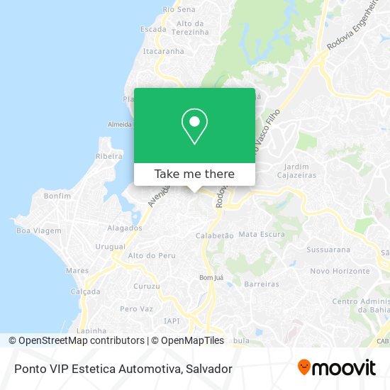 Mapa Ponto VIP Estetica Automotiva