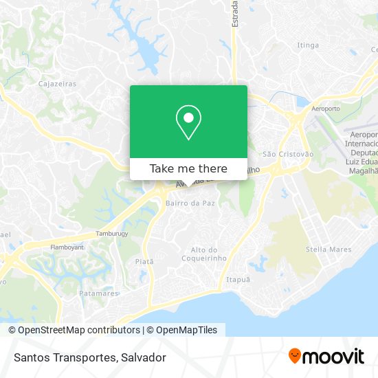 Santos Transportes map