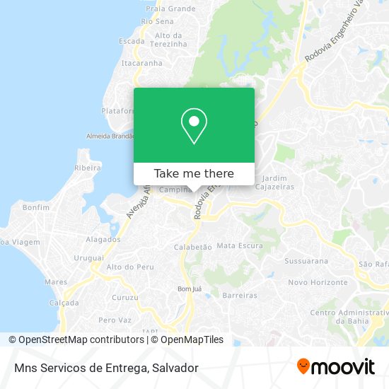 Mns Servicos de Entrega map