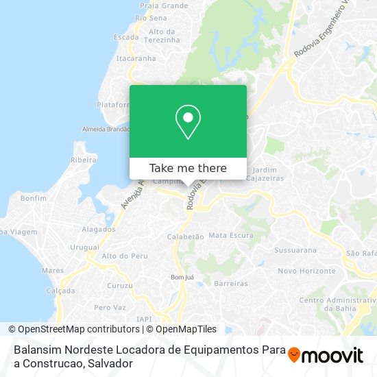 Balansim Nordeste Locadora de Equipamentos Para a Construcao map