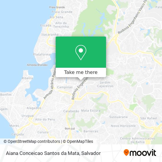 Aiana Conceicao Santos da Mata map