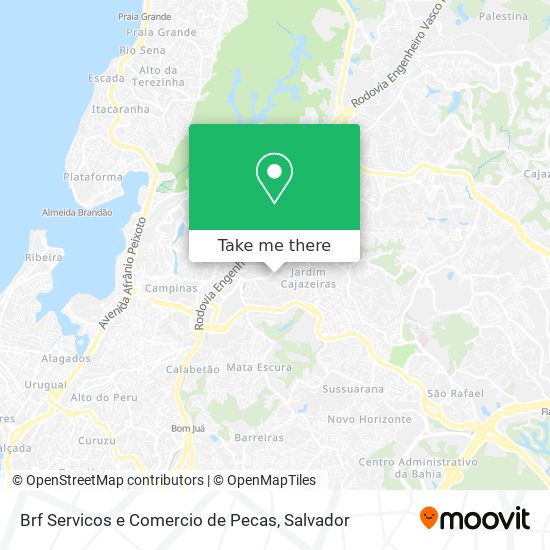 Mapa Brf Servicos e Comercio de Pecas