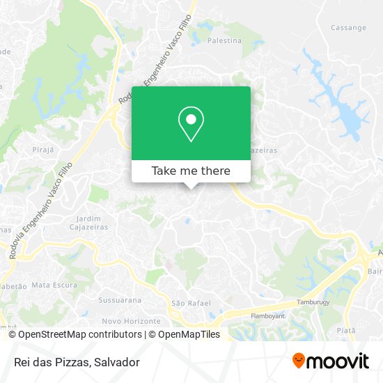 Rei das Pizzas map