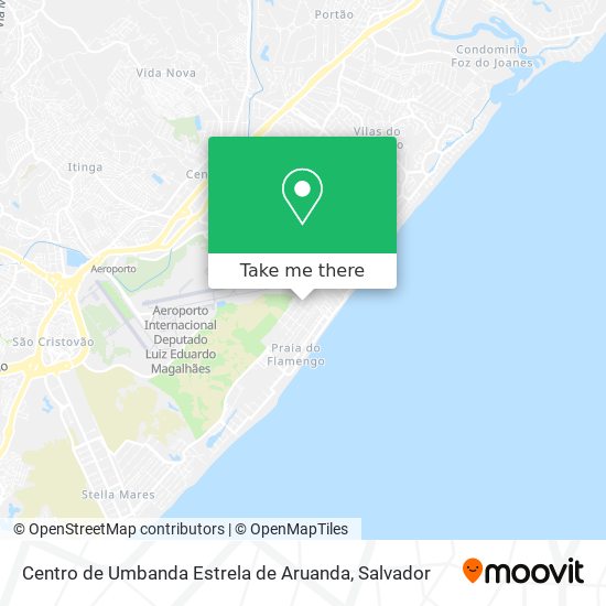 Mapa Centro de Umbanda Estrela de Aruanda