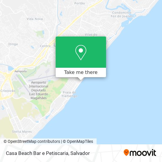 Mapa Casa Beach Bar e Petiscaria