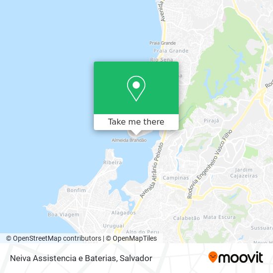 Mapa Neiva Assistencia e Baterias