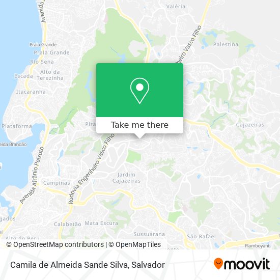 Camila de Almeida Sande Silva map