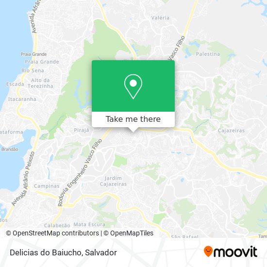 Mapa Delicias do Baiucho