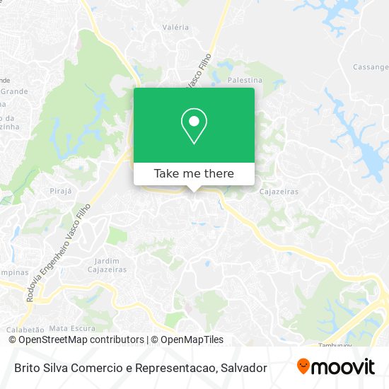 Brito Silva Comercio e Representacao map