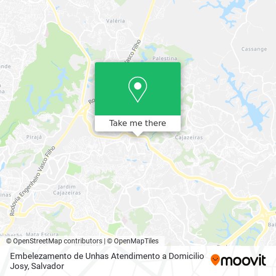 Embelezamento de Unhas Atendimento a Domicilio Josy map