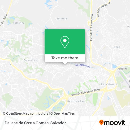 Dailane da Costa Gomes map