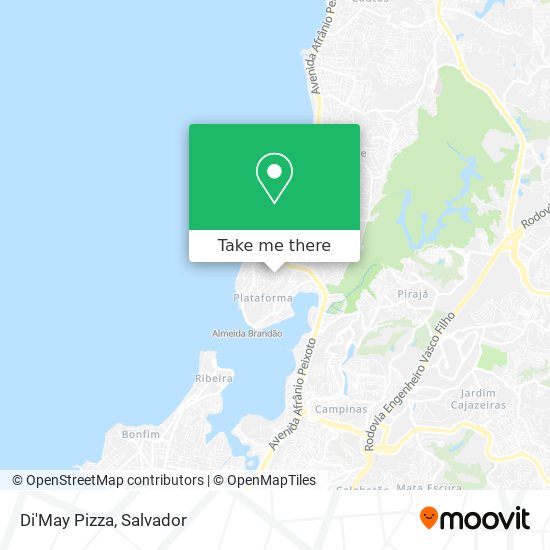 Di'May Pizza map