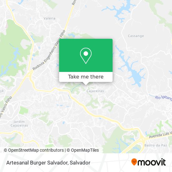 Mapa Artesanal Burger Salvador