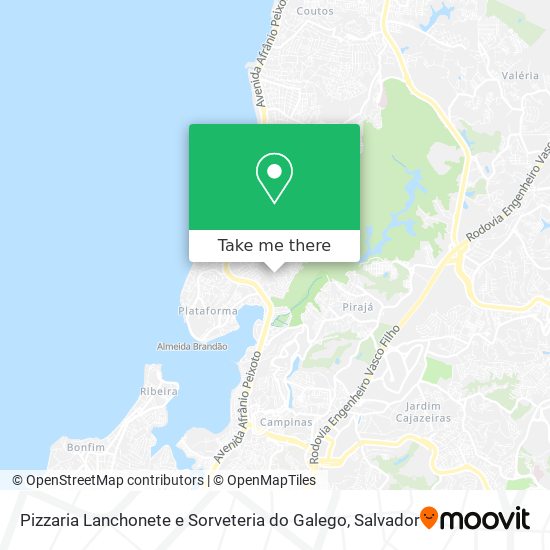 Pizzaria Lanchonete e Sorveteria do Galego map