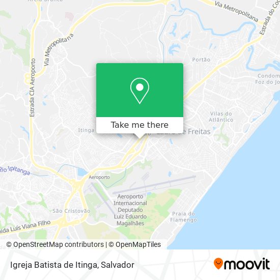 Mapa Igreja Batista de Itinga