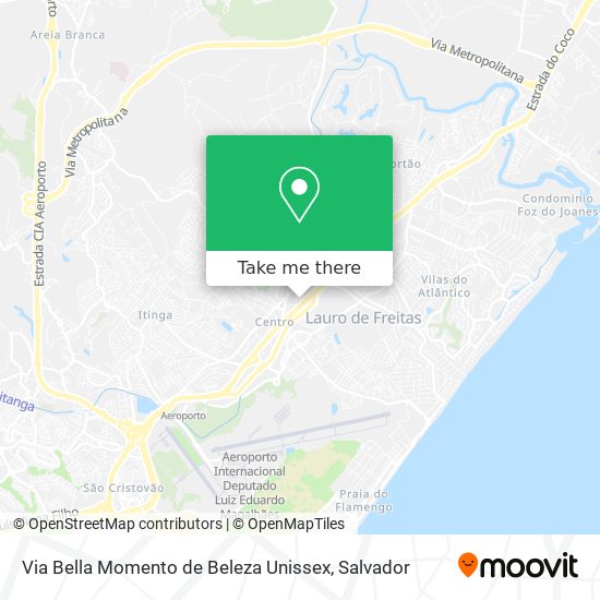 Via Bella Momento de Beleza Unissex map