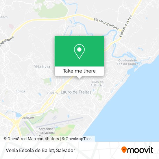 Venia Escola de Ballet map