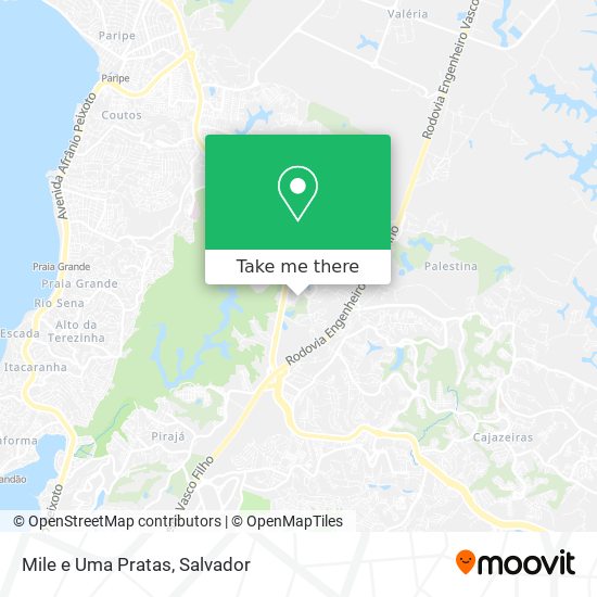 Mile e Uma Pratas map