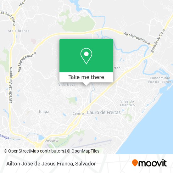 Mapa Ailton Jose de Jesus Franca