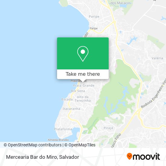Mapa Mercearia Bar do Miro