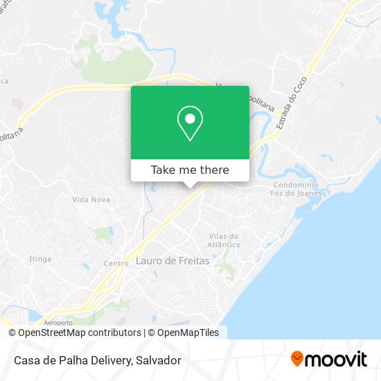 Casa de Palha Delivery map