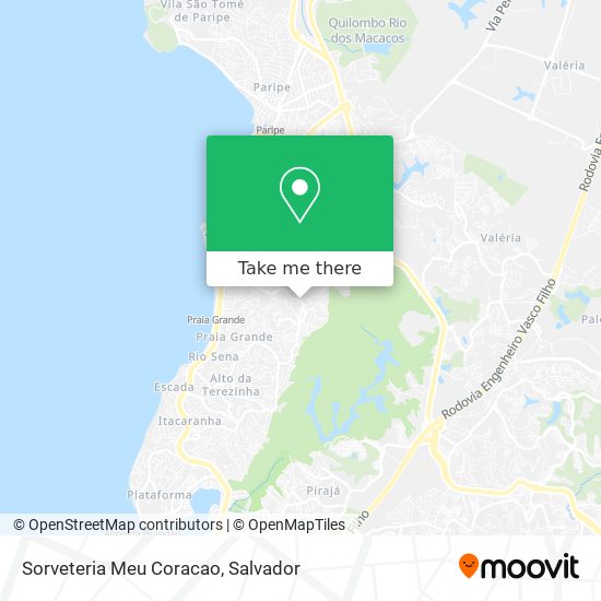 Sorveteria Meu Coracao map